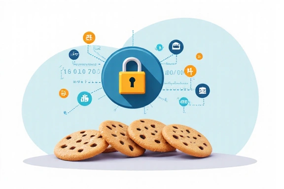 Εικονογράφηση cookies και ψηφιακής ιδιωτικότητας
